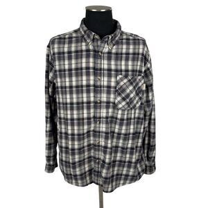 WoolRich Plaid Cotton Flannel Button Down Shirt - Men’s XXL